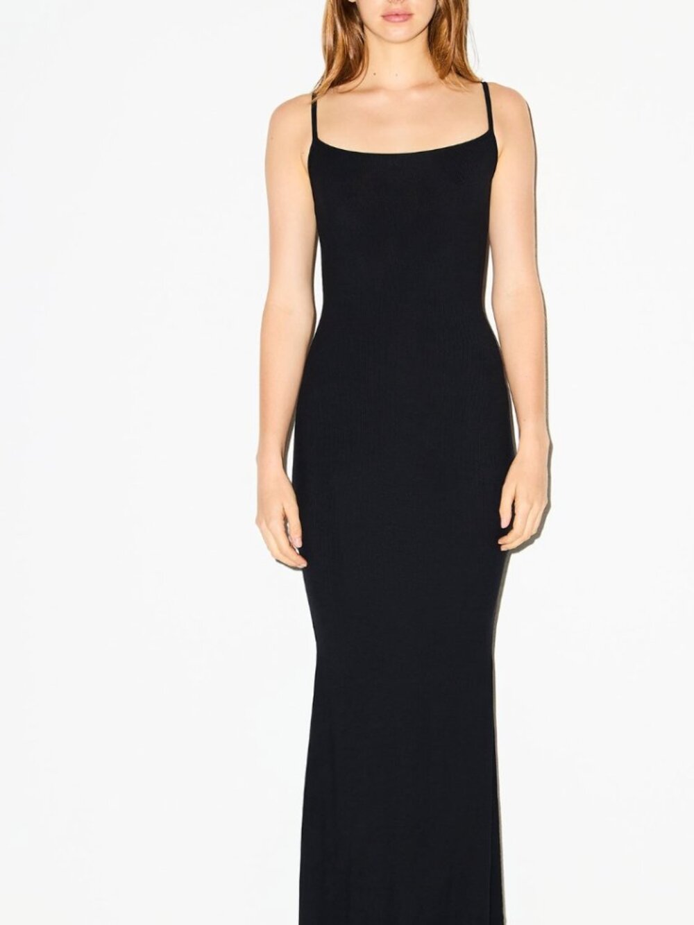 SKIMS Black Long Slip Dress XS